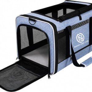 Cat Carrier Soft, Dog Carrier for Small Dogs & Medium Cats Up to 20 lbs, Breathable Mesh Pet Carrier with Shoulder Strap, Removable Pad, Collapsible Soft-Sided Travel Carrier (18 x 11 x 11)