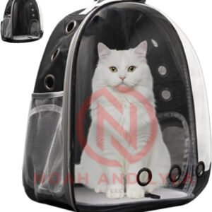 Cat Backpack Carrier for Travel Transparent Pet Carrier Backpack with Ventilation Padded Straps Lightweight Design for Cats up to 20lbs Hiking Outdoor Airline Approved